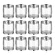 thumbnail image 1 of 12x Latas de Pintura Transparentes, Latas de Pintura de PVC, Almacenamiento de Pequeños Cubos de Pintura, Cubos de Pintura para Dulces, Manualidades E, 1 of 8