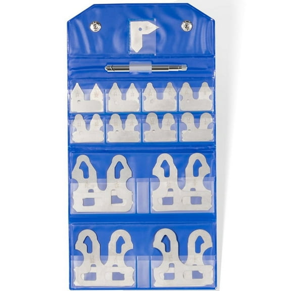 25-Piece Radius Gauge Set 1/64Inch-1/2Inch Gauges with Holder, Measuring Tool