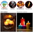 thumbnail image 3 of AGPtek Lot 24 Battery LED Amber yellow Tea Light Candle with Timer, 3 of 7