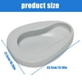 thumbnail image 3 of Plastic Bed Pan with Contoured Shape for Added Comfort,Heavy Duty Plastic Bedpan Convenient and Easy to Clean Gifts, 3 of 9