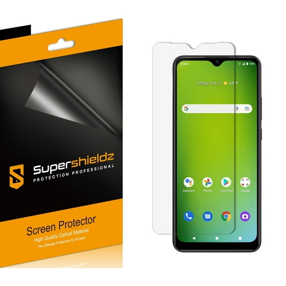 (3 Pack) Supershieldz Designed for AT&T Motivate Max and Cricket Ovation 3 Screen Protector, High Definition Clear Shield (PET)