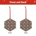 thumbnail image 2 of KLL Colorful Flowers with Butterfly Pattern Acrylic Christmas Ornaments,1 PCS Xmas Tree Decor with Ribbon 3" Christmas Décor Christmas Pendant for Hanging on Tree & Party Favors-Hexagon, 2 of 7