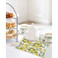 thumbnail image 4 of Lemon Kitchen Dish Towels for Drying Dishes Set of 2, Yellow Fruits Summer Watercolor Botanical Leaf Plant Waffle Weave Microfiber Hand Tea Bathroom Towels Quick Dry & Absorbent Towel 12x12, 4 of 7