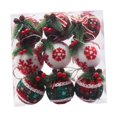 thumbnail image 1 of Adornos de bolas de Navidad, adornos decorativos, colgantes, regalos de fiesta, adornos navideños para árboles de Navidad, para fiestas en interiores Estilo E, 1 of 8