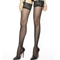 thumbnail image 2 of Lingerie Transparente en Maille pour Femmes Soutien-Gorge Brodé et String et Bas, 2 of 5
