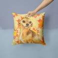 thumbnail image 2 of Carolines Treasures BB9919PW1414 Chihuahua Fall Fabric Decorative Pillow  14Hx14W multicolor, 2 of 4