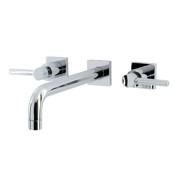 Kingston Brass KS6021DL Concord Two-Handle Wall Mount Roman Tub Faucet, Polished Chrome
