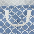 thumbnail image 3 of DII Laundry Collection, PE Coated Collapsible Bin, French Blue Lattice, Laundry Hamper, 3 of 3