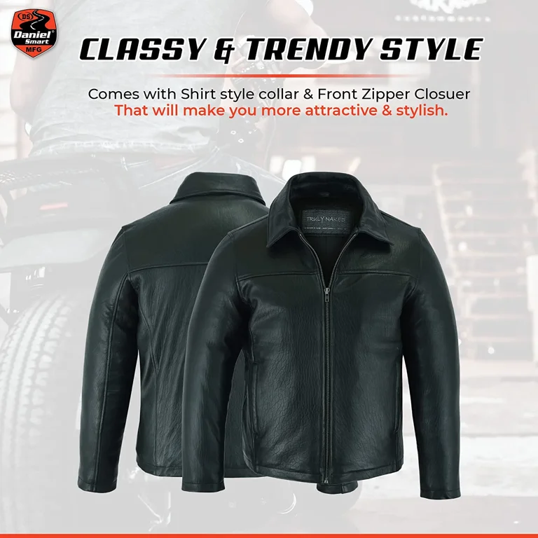 Daniel smart leather jacket sale