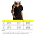 thumbnail image 1 of Camiseta con cuello vuelto, camiseta informal de manga corta para mujer, cómoda camiseta de manga corta, camiseta de manga corta de moda probada y confiable, 1 of 6