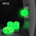thumbnail image 2 of 4Pcs Universal Fluorescent Car Tire Valve Cap Luminous Bike Tire Valve Stem Cap, 2 of 9
