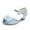 Blue, variant on Gubotare Girls Dress Shoes Girls Glitter Mary Jane Low Heel Wedding Party Princess Dress Pumps Shoes Shoes (Blue,1)