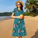 thumbnail image 4 of Easygdp Dachshund Dog para Vestido Transpirable de Mujer, Vestido Suelto de Manga Corta con Pliegues y Bolsillos para el Verano, 4 of 6