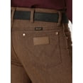 thumbnail image 3 of Wrangler Men's Cowboy cut Western 5 scoop Slim Fit front pocket Jean, black whiskey, 35x34, 3 of 4