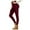 Wine2, variant on Arlun Women's High Waisted Yoga Active Tight Leggings Stretchy Soft Comfortable Ribbed Solid Color Pants for Running Biker Gym Lightweight Breathable Ankle Length Leggings 2 S