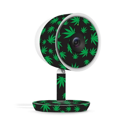 MightySkins Skin Compatible With Nest Cam IQ Indoor Security Camera - Marijuana | Protective, Durable, and Unique Vinyl Decal wrap cover | Easy To Apply, Remove, and Change Styles | Made in the