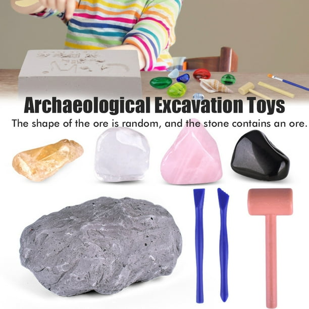 Juguetes De Excavación Arqueológica Jugues De La Ciencia Juguetes Educativos Divertidos Juguetes De Excavación De Minería De Cristal Para Niños