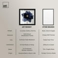thumbnail image 6 of Night Dal I Shadowbox Print Blue Floral Art by Art Remedy, Black Frame, 40 x 40, 6 of 7