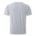 thumbnail image 5 of Leey-World Men's T Shirt Short Sleeve Cotton Blend T-Shirts Crew Neck Casual Summer Basic Tee Shirts Men T Shirt(Light Gray,XL), 5 of 5