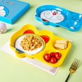thumbnail image 2 of Cartoon Anime Doraemon Tableware Dorami Ceramic Grid Plate For One Person Breakfast Plate Three Divider Plate Birthday Gifts, 2 of 5