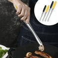thumbnail image 1 of Pinzas de cocina de acero inoxidable con cerradura - Mejor clip para asar, barbacoa y acampar - Pinzas polivalentes para cocinar filetes, pan y repostería, 1 of 3