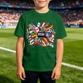 thumbnail image 2 of Boys' 2026 Soccer T-Shirt, Kids' International Flags Football Graphic Tee, Casual Short Sleeve Top, 2 of 4