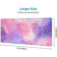 thumbnail image 2 of Extended Gaming Mouse Pad, Large Gaming Mouse Waterproof with Stitched Edges, Non-Slip Desktop Pad for Home and Office, Level Up Your 31.5x11.8 Inch\u2026 (Iridescent Cloud), 2 of 6
