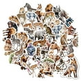 thumbnail image 4 of 35pcs Safari Animal Stickers Wildlife Decals Cute Zoo Stickers for Luggage Notebooks Fridge, 4 of 9