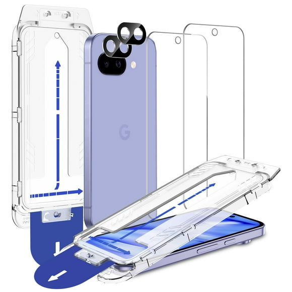 Protector de pantalla SPARIN Pixel 9A de vidrio templado de 6.3 pulgadas, paquete de 2 unidades