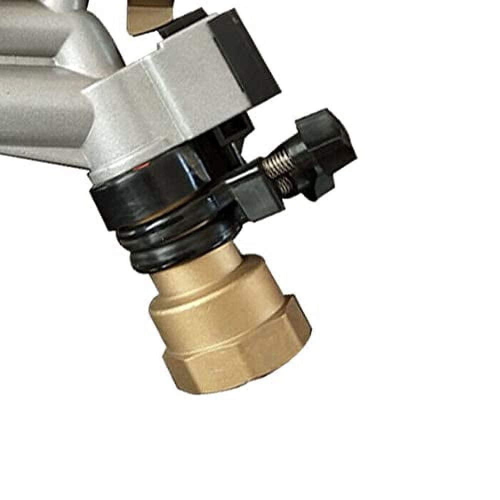 1.5" 360° Adjustable Impact Sprinkler Gun, Adjustable Long Range Water Irrigation Spray Tool Kit for Farms, Orchards, Seedlings, Wheat, Lawn