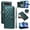 Darkgreen, variant on For iPhone Air Wallet Case: with RFID Blocking Card Slots [5 Cards+1 Cash Slot+1 Zipper Pocket | Soft PU Leather Magnetic Snap | Crossbody & Wrist Strap Protective Phone Cover,Black