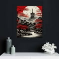 thumbnail image 4 of ARISTURING Japanese Wall Art Prints,Japanese Landscape posters,Red and Black Cherry Blossom Trees Picture Fashion Canvas Art Painting for Living Room Bedroom Wall Decor,16x20 inch, 4 of 4