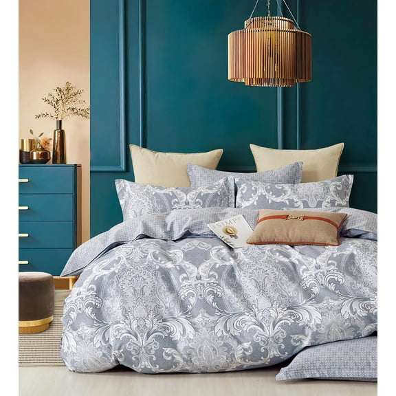 Swanson Beddings Elegant Paisley 3-Piece Luxury Bedding Set, Queen