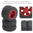 thumbnail image 4 of NestledNature RC Truck Tire: 2Pcs RC Rear Twin Tire Wheel Tyre, 55mm Dia, Fit For WPL D12 1/10 Remote Control Truck, 4 of 8