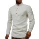 thumbnail image 1 of Camisas De Sport Para Hombre Camisa de color para hombre Camisa de lino con cuello de algodón Camisas de hombre sólidas informales y de manga larga (Grey, 3XL), 1 of 6