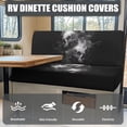 thumbnail image 4 of XYZCANDO Cool Skull RV Dinette Cushion Covers Comfortable RV Accessories for Inside Loveseat Sofa Chair Cover Furniture Protector Washable Sofa Covers for 2 Cushion Couch, 4 of 7