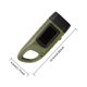 thumbnail image 1 of (verde) Linterna recargable Swiss Safe con energía solar y manivela: LED de alto lumen, empuñadura táctica, mini llavero con mosquetón, 1 of 5