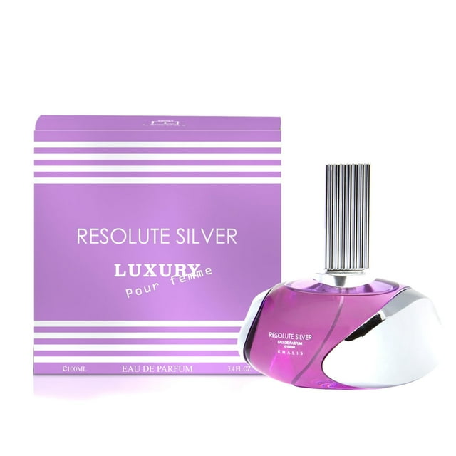 Perfume Khalis Resolute Silver para Mujer 100ml Floral-Gourmand