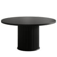 thumbnail image 6 of Fnova 47.24" Round Dining Table, Wood Coffee Table for 4 People, Modern Farmhouse Kitchen Table for Dining Room (Chairs Not Included), 6 of 22