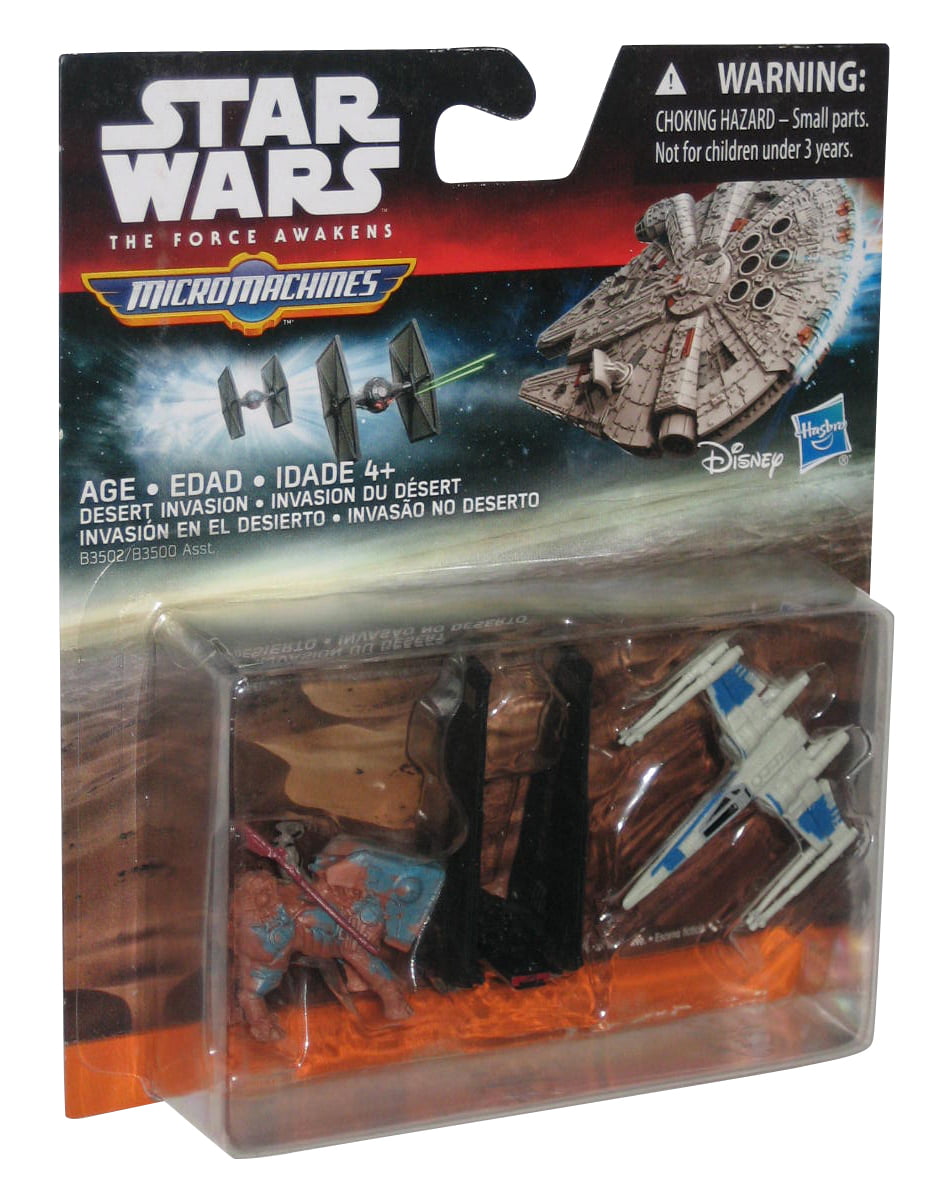 Hasbro Star Wars The Force Awakens Micro Machines 3pk Desert Invasion for sale online 