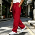 thumbnail image 5 of Inleife Mens Pants Sweatpants Stretch Men's Casual Sport Pocket Solid Color Elastic Waist Jogger Pants, 5 of 6