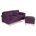 thumbnail image 3 of Sofá Cama Makora Remmy Morado Velvet Memory Foam con Respaldo Reclinable, 3 of 8