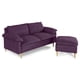 thumbnail image 3 of Sofá Cama Makora Remmy Morado Velvet Memory Foam con Respaldo Reclinable, 3 of 8