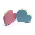 thumbnail image 2 of HLONK2pcs Heart-shaped  Posted Self-Adhesive Paper Notes Facilitated Stickers Notepads (Random Color), 2 of 6
