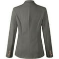 thumbnail image 6 of iHPH7 Double Breasted Blazer Women Blazer Jackets for Women Womens Blazers Dressy Casual Fall Clothes for Women Fall Jackets for Women Fall Blazers for Women Blazers for Work Casual Dark Gray XXL, 6 of 7