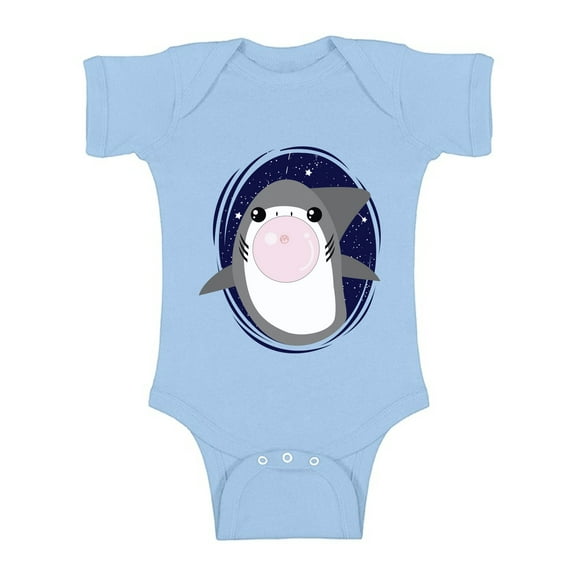 Baby Tees - NB 6M 12M 18M 24M - Shark Romper