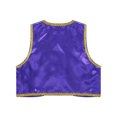 thumbnail image 4 of YEAHDOR Boys Halloween Arabian Prince Cosplay Costume Theme Party Prince Dress Up Costume Glossy Waistcoat, 4 of 7