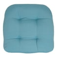 thumbnail image 4 of Indoor-Outdoor Reversible Patio Seat Cushion Pad 2-4-6-12 Pack 19" x 19" Teal, 4 of 4