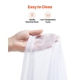 thumbnail image 5 of Sheer Panel Curtains 42 W x 84 L, Rod Pocket Design, 2 Pack, Soft Polyester, 5 of 11