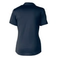 thumbnail image 3 of Women's Cutter & Buck Navy Michigan Wolverines Team Virtue Eco Pique Recycled Polo, 3 of 3